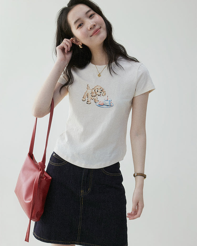 バースデーパピーTシャツ J0212