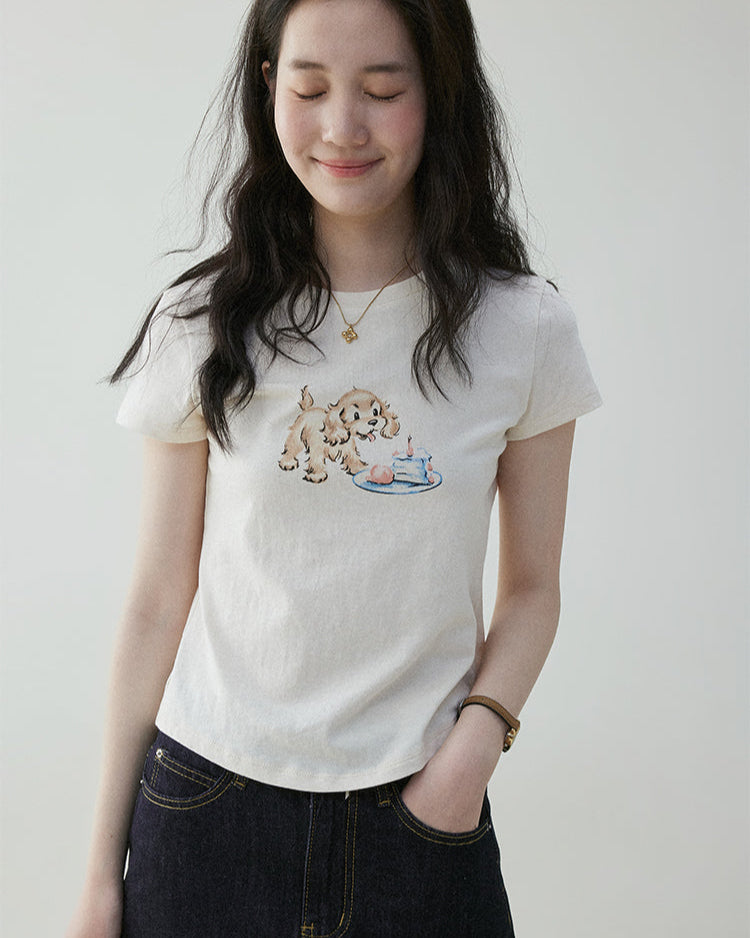バースデーパピーTシャツ J0212